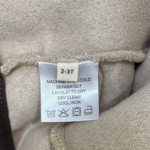 Cozy Kids Sherpa Jacket with Brown Knit Sleeves - Picture 6 of 6